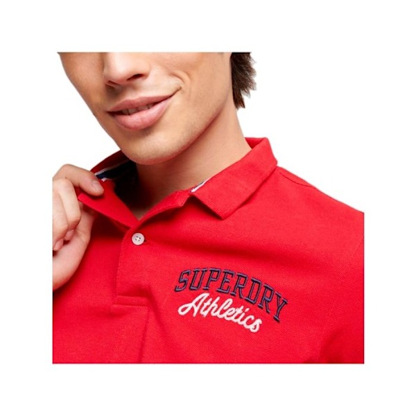 Polo Superdry Classic Pique - Punainen Röd M