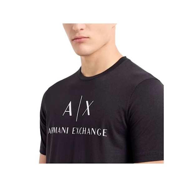 Armani Exchange sort t-shirt til mænd - Farve: Sort - Størrelse: L Svart S