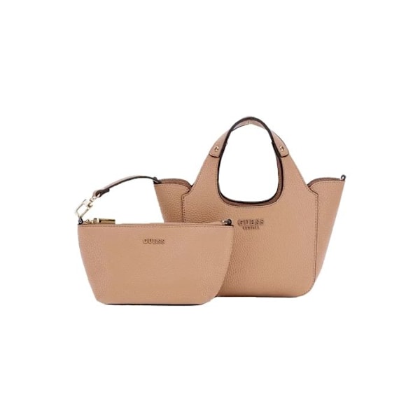 Käsilaukku - GUESS - Helina Mini Tote - Bež - 18x12,5x7,5 cm - Irrotettava olkahihna beige