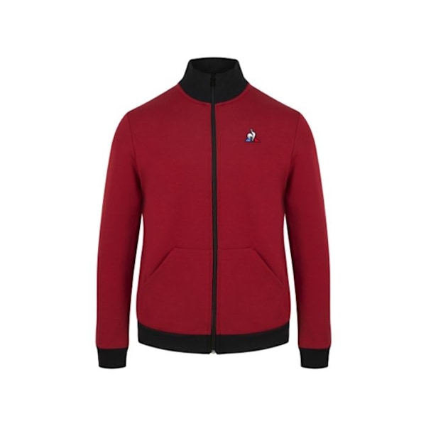 Gilet Le Coq Sportif Herr Logo 3D-screentryckt Bordeaux Bomull Bordeaux XS