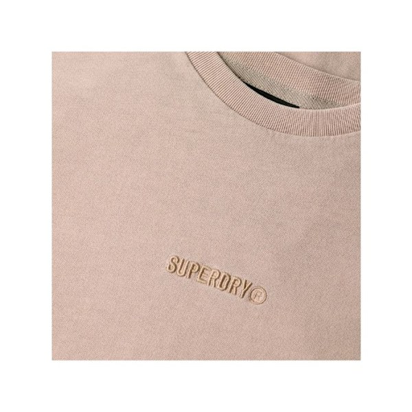 T-paita Superdry Mies Mikro Graafinen Beige Puuvilla Beige M