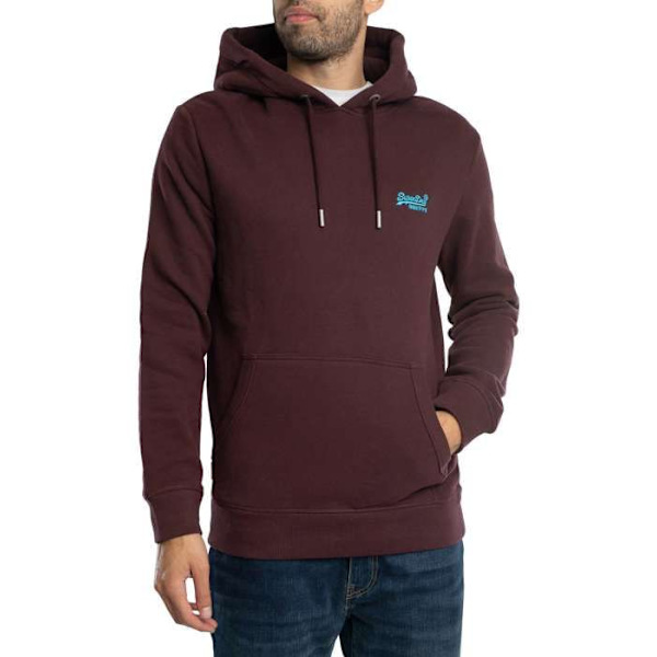 Huppari, jossa Essentiel-logo - Superdry - Mies - Punainen Röd XXL