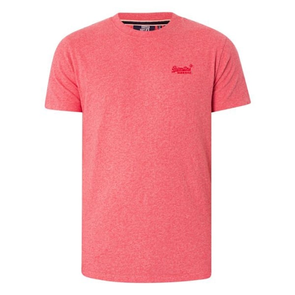 T-paita mies SUPERDRY - malli M1011245A 9VS - vaaleanpunainen - pyöreä kaula-aukko - lyhyet hihat - normaali malli Rosa XL
