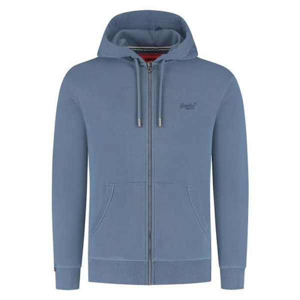 Superdry Essential Logo Zip Takki Miehille Blå jag