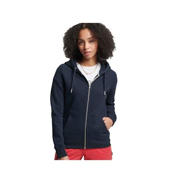 Superdry Naisille suunnattu urheiluvaatteet - Tummansininen - Pitkät hihat - Huppu Mörkblå XS