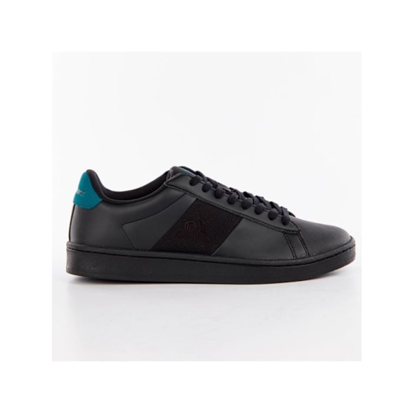 Klassiske bløde trikolore sneakers Le Coq Sportif - Sort - Unisex - Snørebånd - Flad - Læder Sort/havblå koral 43
