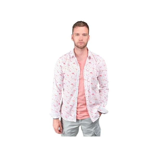 Chemise Le Temps Des Cerises Herr Flamas Vit Bomull Vit jag