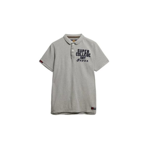 Polo Superdry Mies Vintage Urheilu Harmaa Puuvilla Grå M