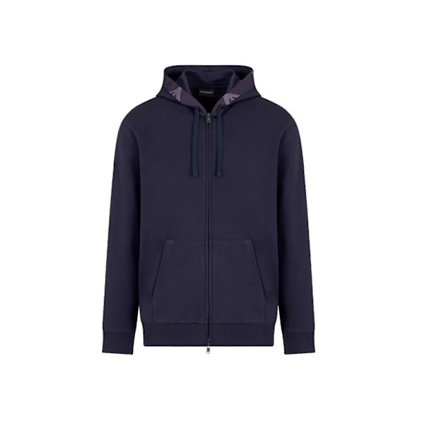 Sweat Emporio Armani Homme Ligne Aigle Bleu Coton Blå XL
