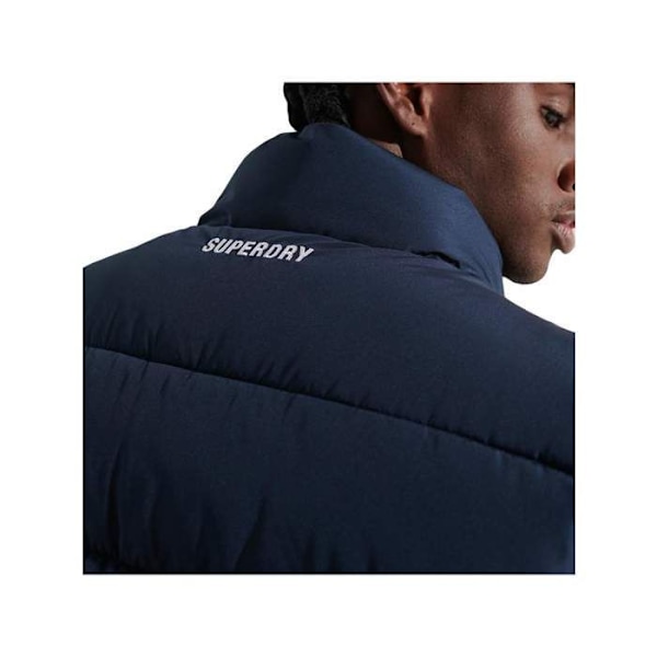 SuperDry Huppu Sport Puffer Veste Ilman Hihoja Blå S