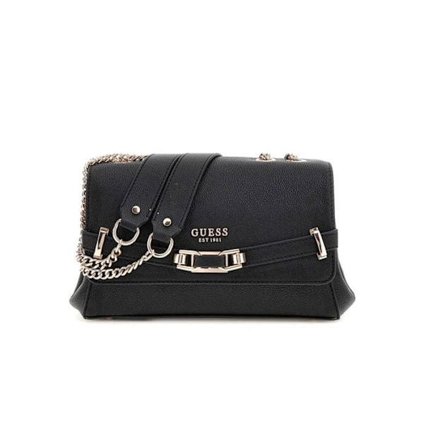 Skuldertaske - GUESS - Silvye konvertibel Xbody flap taske - Sort - 100% polyurethan - 686 g svart