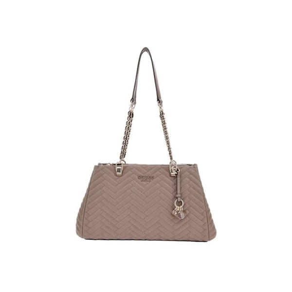 GUESS Skuldertaske taupe til kvinder - Anning Shoulder Satchel Bag Dark Taupe 292214 mol