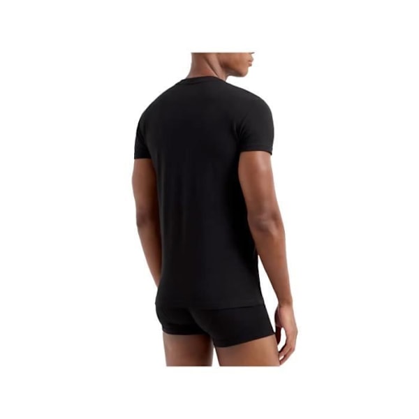 T-shirt Emporio Armani Herre Pakke GA ørn Sort Bomuld - M
