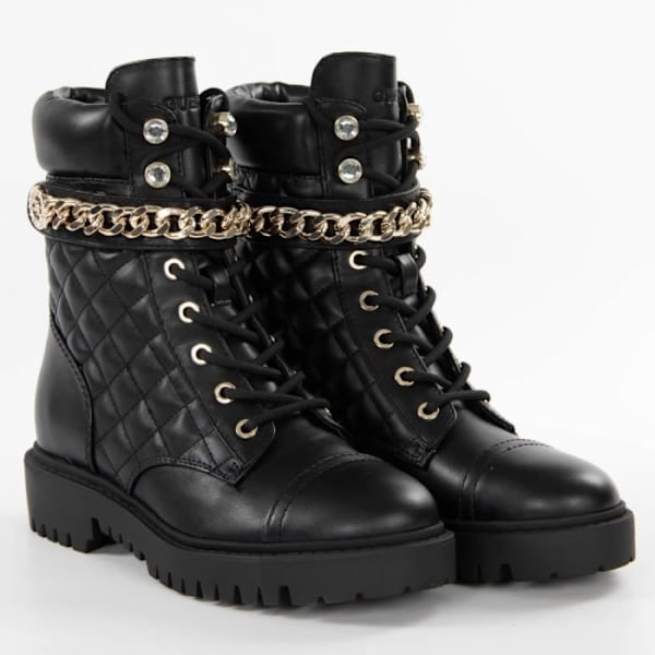 Guess Naisille Chain muste nahkaboots