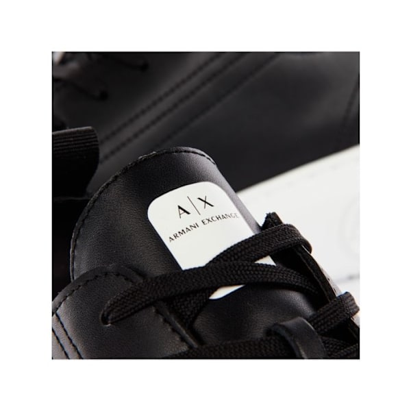 Sneakerplatform i læder til kvinder - ARMANI EXCHANGE - Sort - Snørebånd - Plateau Nero 39