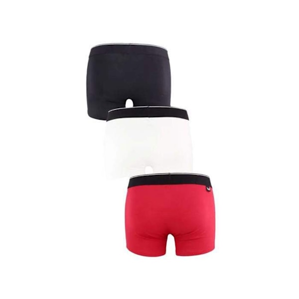3 kappaleen Kaporal stretch-kangasta boxerit mustana, valkoisena ja punaista. - XL