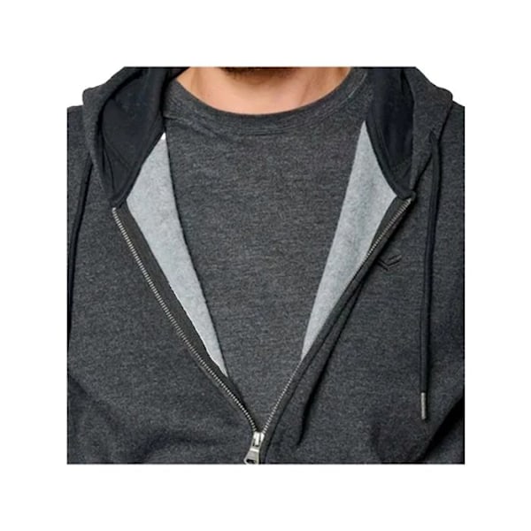 Svart sweatshirt för män - KAPORAL - BYLA - Dragkedja - Sidofickor - Fleeceinuti - S