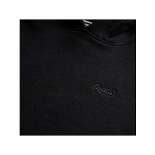 Sweatshirt med hætte Superdry Essential Logo - Sort - M