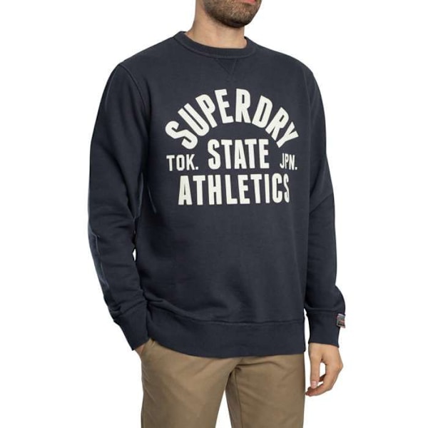 Essentiel Athlétique Sweatshirt - Superdry Blå jag