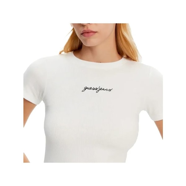 T-paita Guess Naisille GJ Essentials Valkoinen Puuvilla Vit XS