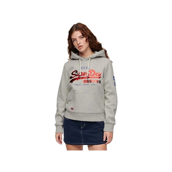 Sweat Superdry Dame vintage Grå Bomuld Grå XXS