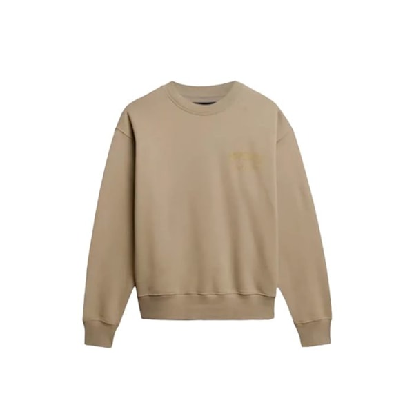 Sweat Superdry Dame Varsity Loose Beige Bomuld Beige XS