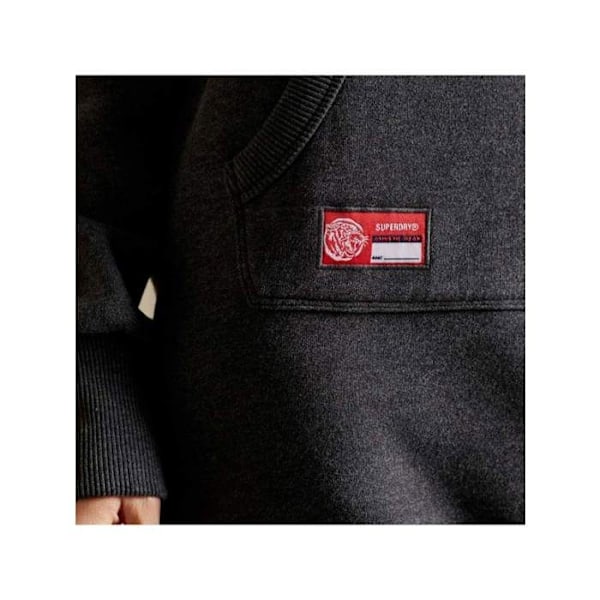 Superdry Track & Field naisten huppari - hiiliharmaa melange Kol fläckig 36