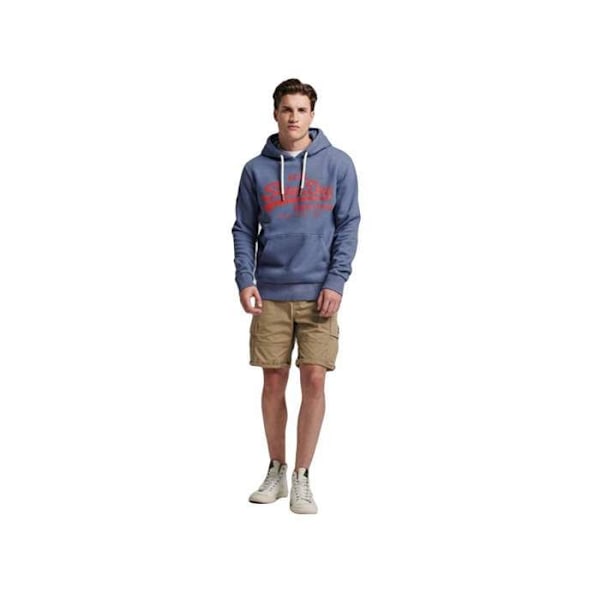 Sweat Superdry Man chiné Vintage Logo Blå Bomull Blå S