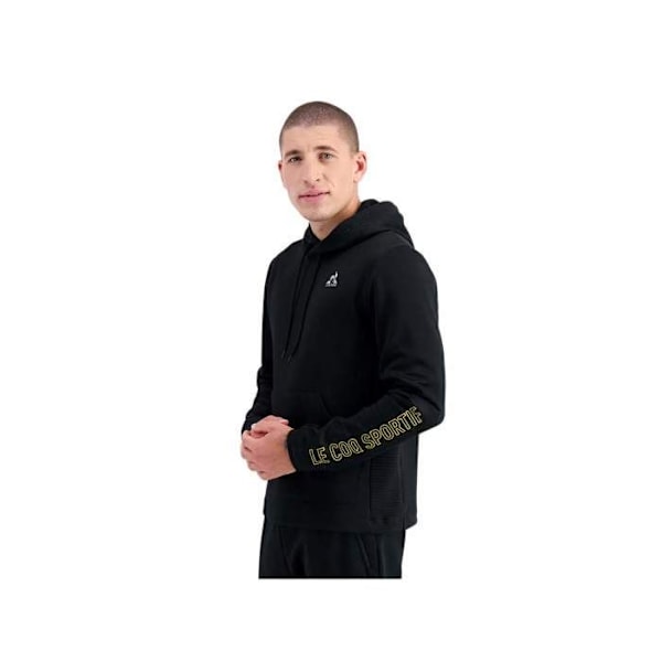 Sweatshirt med hætte Le Coq Sportif Tech N°2 - sort Svart jag