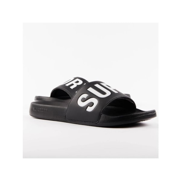 Claquette Superdry Herre Core Graphic Pool Sort Syntetisk sort 44/45