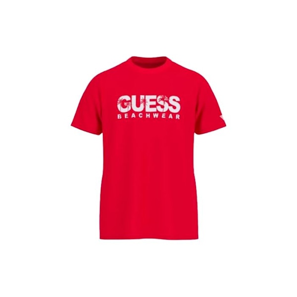 T-shirt Guess Herre Strandtøj Rød Bomuld Röd XL