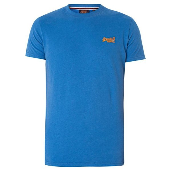 T-shirt Superdry Herr Essential Logotyp Blå Bomull Blå M