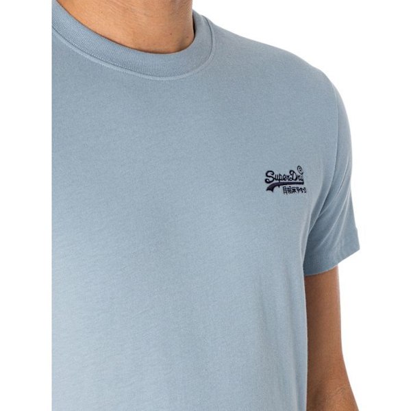 T-paita EMB Logolla Essentiel - Superdry Blå XXL