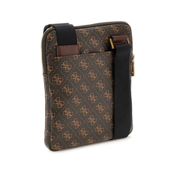 Sacoche - Guess - Torino Medium Bum Ba - Brun/Ochre - Dragkedja - 19x23x2 cm kastanj