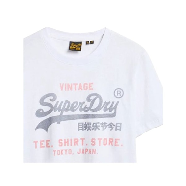 T-shirt Superdry Herrar Heritage Vit Bomull - S