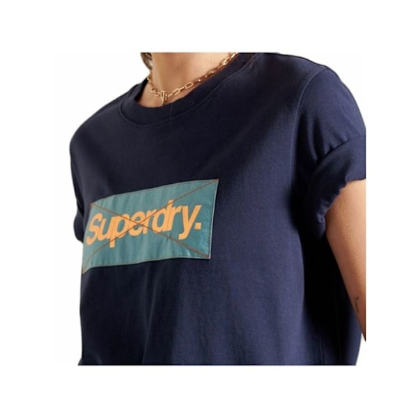 T-shirt Superdry Dame Cl platinblå Bomuld Blå M