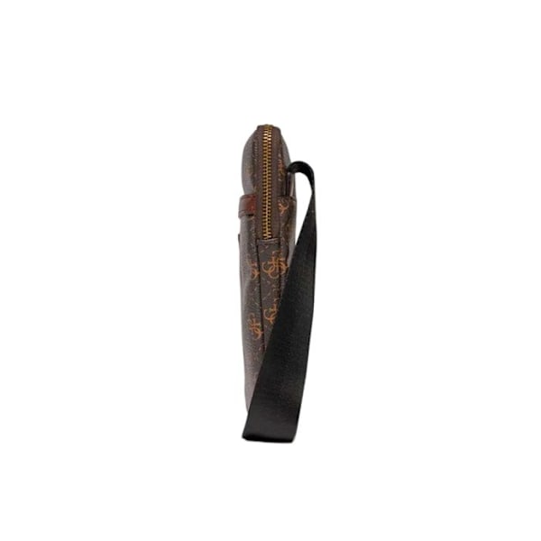 Sacoche - Guess - Torino Medium Bum Ba - Brun/Ochre - Dragkedja - 19x23x2 cm kastanj