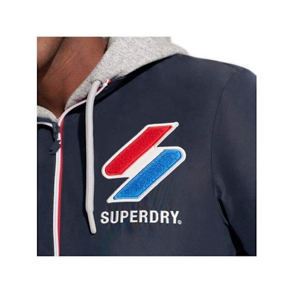 Takki - SUPERDRY - Track Cagoule - Sininen - Pitkät hihat - Pyöreä kaula-aukko Blå S
