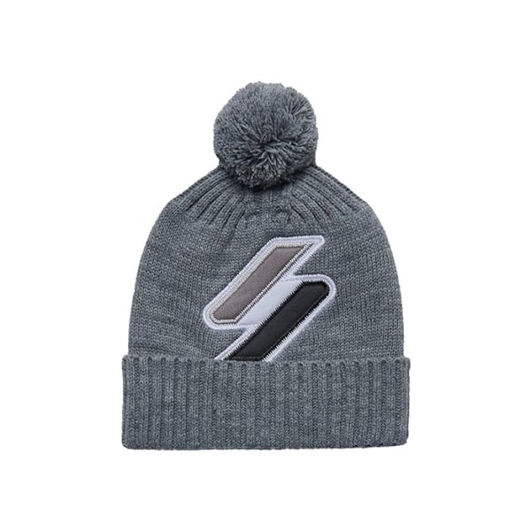 Bonnet Superdry Mies Classic logo Harmaa Synteettinen Grå Unik storlek
