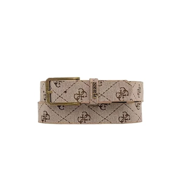 Guess Herrbälte Multi G Brun läder kastanj M