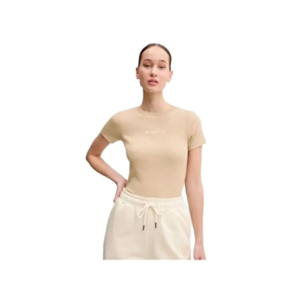 T-shirt Guess Femme G force Beige Coton Beige XS