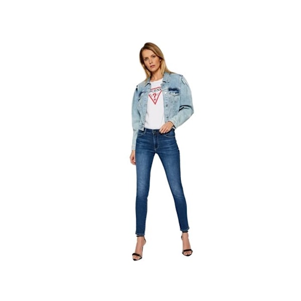 Guess Naisten Skinny-Farkut Sininen Farkku Blå 25