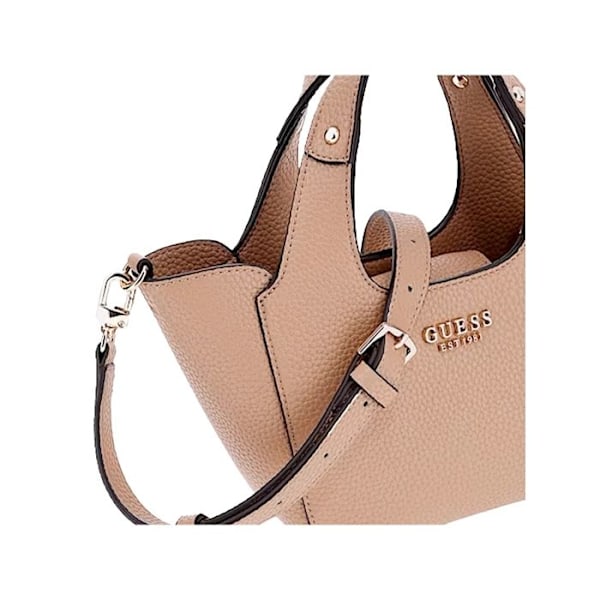Käsilaukku - GUESS - Helina Mini Tote - Bež - 18x12,5x7,5 cm - Irrotettava olkahihna beige
