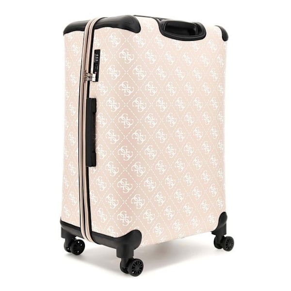 GUESS Beige vitväska för kvinnor - 22 IN 8-HJULIG Exp. M Sand Logotyp 294624 beige, vit