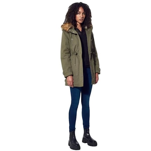 Manteau Kaporal Dame Blomst Kaki Syntetisk Kaki XS