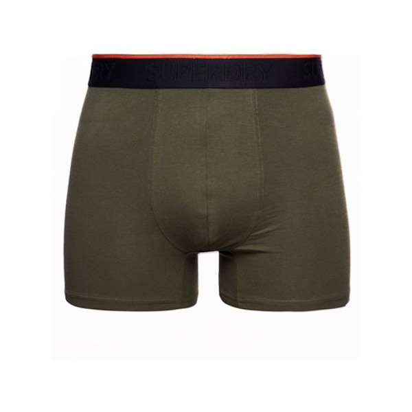Boxer Superdry Man Pack x2 front logo Kamouflage Syntetisk Kamouflage S