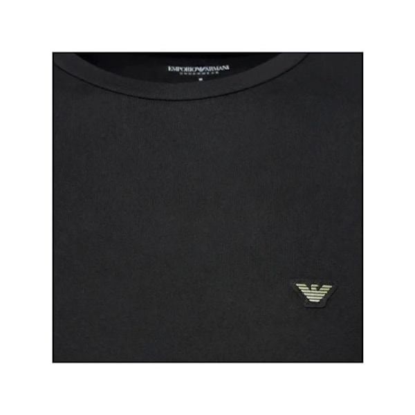 T-shirt Emporio Armani Herre Ørn Sort Bomuld Svart M