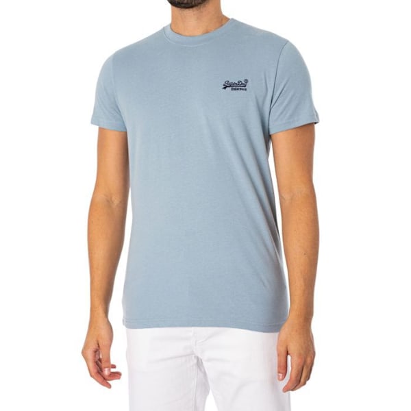 T-paita EMB Logolla Essentiel - Superdry Blå XXL