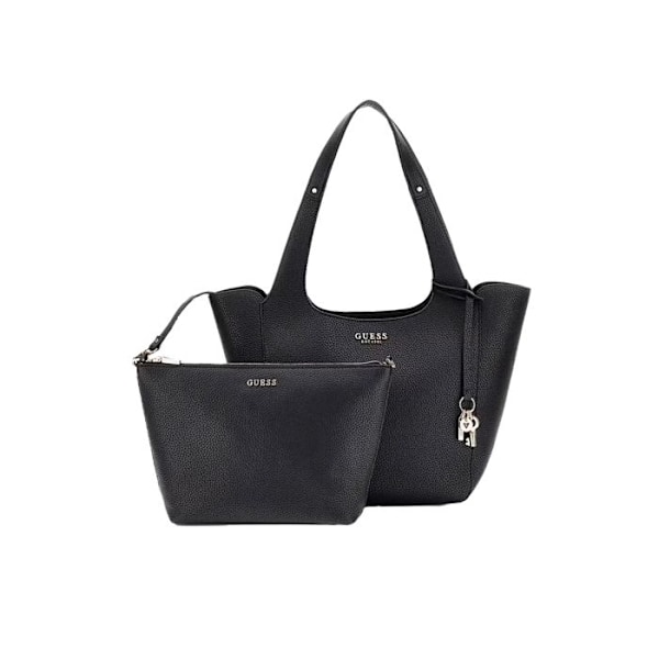 Olkalaukku - GUESS - Helina Totebag - Musta - 100% polyuretaani - Magneettikiinnitys svart