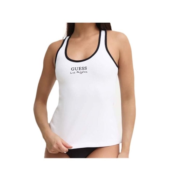Stretchtanktop med rygge i simmestil - Guess jeans - Kvinna Vit S